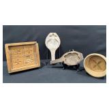 Vintage Carved Wood Butter Molds & Presses