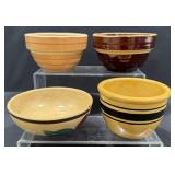 Vintage Stoneware Mixing Bowls, Smaller