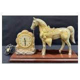 United Clock Co. Horse Figural Clock