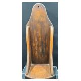 Vintage Handmade Wooden Wall Sconce, Shelf