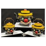 1950s Thames Redware Clown Pottery Teapot & More