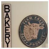 New Primitive Farmhouse Farm Fresh Dairy Sign