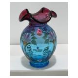 Vintage Fenton Mulberry Honor Vase,Signed & Number