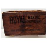 Royal Baking Powder Wooden Crate