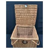 Vintage Large Wicker Picnic Basket