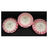 Vintage Scio Pottery Provincial Rooster Bowls