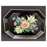 Vintage Handpainted Metal Tole Tray