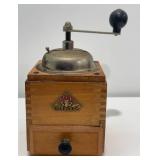 Vintage Dienes Wooden Manual Coffee Grinder