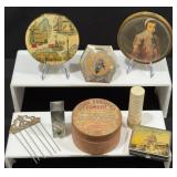 Art Deco 800 Silver Lipstick Holder, Compacts