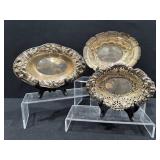 Sterling Silver Ornate Scallop Bowls, Daniel Low