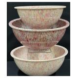 Vintage Brookpark Confetti Melamine Mixing Bowls