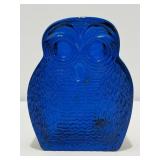 Vintage Blenko Cobalt Blue Art Glass Bookend