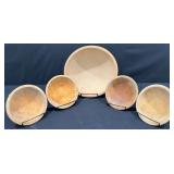 Vintage Munising Wood Dough Bowls