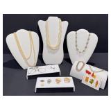 Vintage Pearl Costume Necklaces, Vintage Glasses