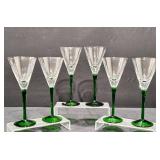 Vintage Handmade Boda Sweden Stem Glasses, 6