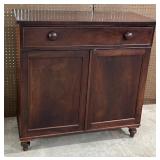 Antique Mahogany Two Door Cabinet Sideboard