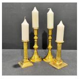 Vintage Brass Candle Holders
