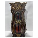 Vintage Majolica Style Umbrella Stand