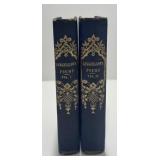1856 Longfellow Poems Books Vol 1 & Vol II,Ticknor