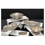 Sterling Silver Trays,Compotes & Coin Holder
