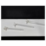 Antique Glass Boutonniere Holders,  3"