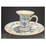 Rare Royal Copenhagen Blue Fluted Candle Holder