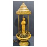 Vintage Greek Goddess Oil Rain Table Lamp