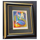 Framed Linda Le Kinff Francine au Soleil Serigraph