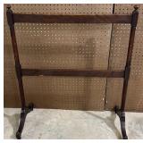 Antique Two Tier Wooden Clothes Rail