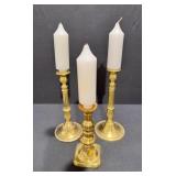 Vintage Elegant Brass Candlesticks