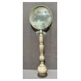 Vintage Silver Tone Magnifying Glass