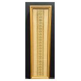 Antique Framed Metallic Embroidered Textile Panel