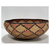 Vintage Handwoven African Coil Basket