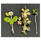 Vintage Italian Painted Tole Ware Wall Hookss