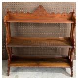 Antique Three Tier Ornate Carved Wall Shelf