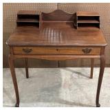 Antique Writing Desk with Upper Organizer