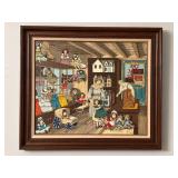 Framed Signed Toy Shop Artwork, 44/750