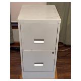 Metal Two-Drawer File Cabinet