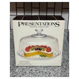 Presentations Crystal Cake Plate & Dome