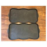 Black Plastic Shoe Floor Mats