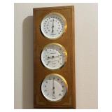 Wooden Wall-Mounted Weather Station