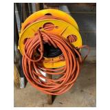 Extension Cord on Yellow Reel Holder