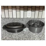 Nonstick Roaster and Bundt Pan Set