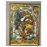 Framed Colorful Bird Print