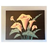 Eva Turner Signed Floral Artwork