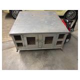 Double Door Aluminum Dog Box