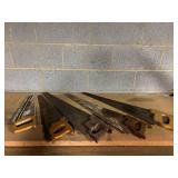 Five Assorted Hand Saws