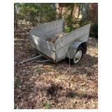 Metal Utility Trailer With Single Axle