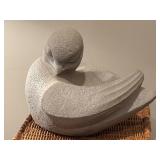 Art Deco-Style Concrete Bird Sculpture