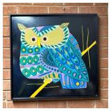 Framed Owl Artwork by Amijoy, Inc.